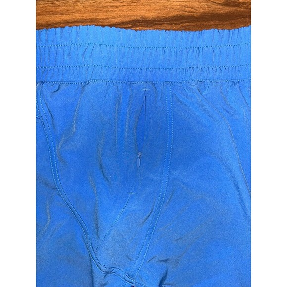 Avia Shine Running Shorts Side Zip Pocket Pull On Elastic Lined XL 16/18 Blue - Picture 6 of 12